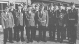 Vorstand von 1993 bis 1996: von links nach rechts: Hans Kurk (1. Schießwart), Bernhard Uhlen (1. Kassenwart), Karl-Heinz Rohde (1. Schriftführer), Bernhard Kuhrs (2. Schriftführer), Eduard Nünning (3. Vorsitzender), Werner Röper (2. Schießwart), Hubert Nünning (Kommandeur), Franz Stehmann (2. Vorsitzender), Andreas Droste (1. Vorsitzender), Isidor Heidemann (Gerätewart), Gerd Hennekes (Adjutant) Es fehlt: Walter Gersema (2. Kassenwart)