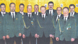 Vorstand von 2005 bis 2008: von links nach rechts: Robert Roling (Adjutant), Guido Schröer (Kommandeur), Frank Böringschulte (2.Vorsitzender), Bernhard Kuhrs (1.Schriftführer), Karl-Heinz Drees (1. Vorsitzender), Alfons Altevers (3. Vorsitzender), Bernhard Uhlen (1. Kassenwart), Hindrik Klompmaker (2. Schriftführer), Michael Rhode (2. Kassenwart), Franz Bojer (2. Schießwart), Hermann Jakobs (1. Schießwart), Ewald Lottmann (Gerätewart)